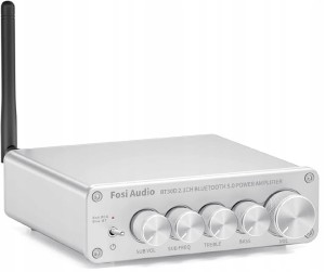 Wzmacniacz mocy 2.1 (2 x 50 W + 100 W) z Bluetooth 5.0 Fosi Audio BT30D