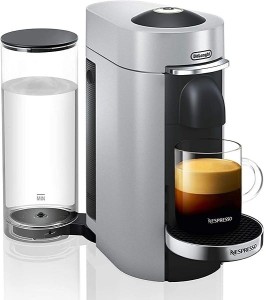 Ekspres kapsułki Nespresso Vertuo DeLonghi ENV155.S srebrny/szary  