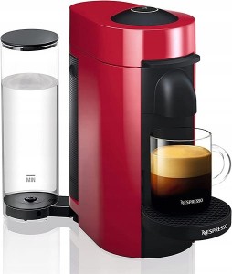 Ekspres kapsułki Nespresso Vertuo DeLonghi ENV150.R czerwony (Outlet)