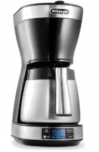 Przelewowy Ekspres do Kawy czarny termiczny dzbanek DeLonghi ICM16731 (Outlet)