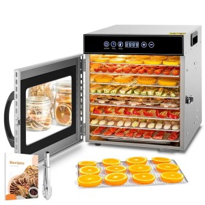 Suszarka Duża Mocna grzyby owoce warzywa stal nierdz. 8 tac Kwasyo   LT-152 (Outlet)