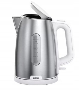 Czajnik elektryczny bezprzewodowy 2200W 1,7l Braun WK1500WH 
