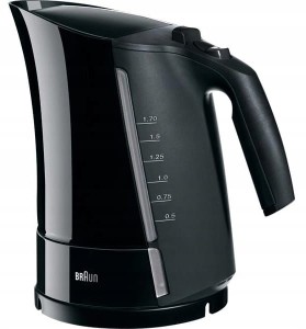 Czajnik Elektryczny Bezprzewodowy 2200W 1.7L Multiquick 3 Braun WK300 BK (Outlet)