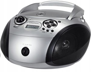 Boombox Radio GRUNDIG GRB2000 CD MP3 USB srebrny (Outlet)