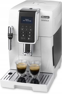 Ekspres ciśnieniowy do kawy z młynkiem spieniacz Delonghi ECAM350.35.W (Outlet)