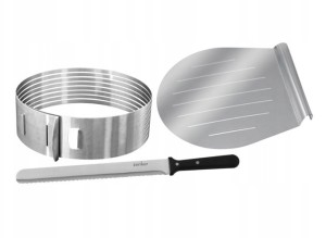 Obręcz do warstwowego cięcia ciasta z nożem Tortownica 26/28cm ZENKER 