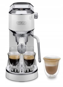 Ciśnieniowy Ekspres kolbowy do kawy spieniacz Dedica Duo DeLonghi EC890WI 