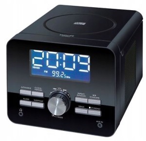 Radiobudzik radio sieciowe FM/AUX/CD, 2 czasy budzenia TERRIS CDR264 BK (Outlet)