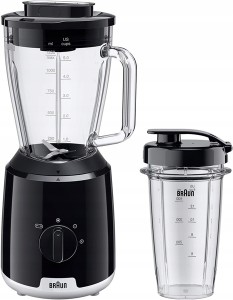 Blender Kielichowy szklany / personalny 600W Biały Braun JB1051BK 