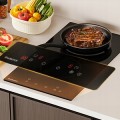 Płyta indukcyjna ceramiczna do zabudowy 2-płytowa Gudsunal C3006B-EU-2