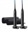 Zestaw szczoteczek sonicznych czarne + etui Philips Sonicare 7100 HX7429/03