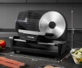 Krajalnica Domowa 250W Regulowana Grubość 3 Ostrza Stal FOHERE SL-5191M23D