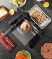Krajalnica Domowa 250W Regulowana Grubość 3 Ostrza Stal FOHERE SL-5191M23D