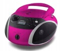 Boombox Radio GRUNDIG GRB3000 BT CD USB MP3 różowy