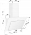 Okap kuchenny pochłaniacz 60cm TopStrong TV4760 biały