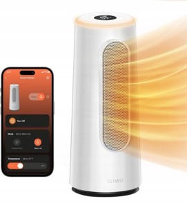Termowentylator grzejnik farelka timer 83° Wi-Fi 1500W CLEVAST CL-EH01