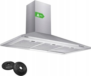 Okap kuchenny ścienny 90 cm A++ 370m³/h CIARRA CBCS9201