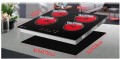 Płyta grzewcza ceramiczna 60 cm 4 palniki 6000W AMZCHEF FS-R60S-RRSS01C