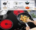 Płyta grzewcza ceramiczna 60 cm 4 palniki 6000W AMZCHEF FS-R60S-RRSS01C