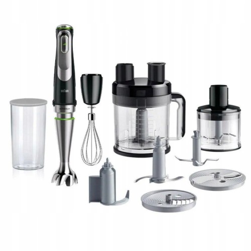 Blender Ręczny 1200W MultiQuick 9 malakser szatkownica Braun MQ9195XLI