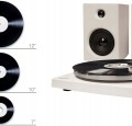 Gramofon z głośnikami 2-biegowy Przedwzmacniacz BT Crosley T150C WH