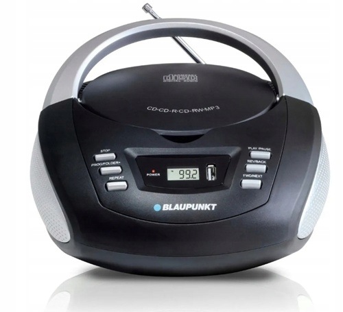 Boombox Radio FM CD MP3 USB AUX Blaupunkt RCD20BK