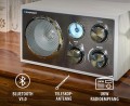 Radio sieciowe kuchenne FM Retro Bluetooth Blaupunkt RXN180WH SG