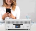 Radio internetowe retro białe Bluetooth CD radio Blaupunkt Milano