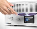 Radio internetowe retro białe Bluetooth CD radio Blaupunkt Milano