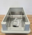 Metalowa toaleta kuweta dla kotów 70x50x31 stal nierdzewna 50l