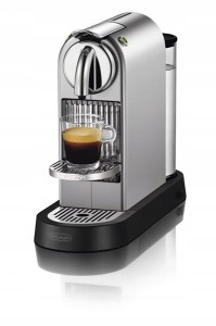 Ekspres do kawy na kapsułki chrom/lustro Nespresso DeLonghi EN166.C (Outlet)