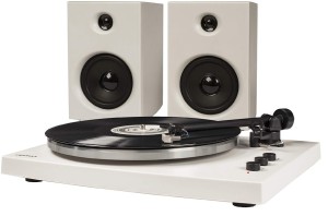 Gramofon z głośnikami 2-biegowy Przedwzmacniacz BT Crosley T150B WH 