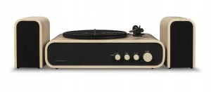 Gramofon retro z głośnikami Crosley GIG CR6035A-NA, AUX, Bluetooth (Outlet)