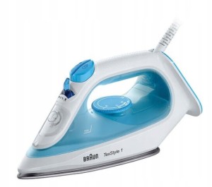 Żelazko parowe Braun TexStyle 1 SI1050 BL, blokada kapania