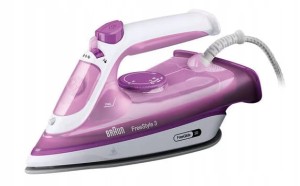 Żelazko parowe fioletowe blokada kapania 2400W Braun FreeStyle 3 FI3124